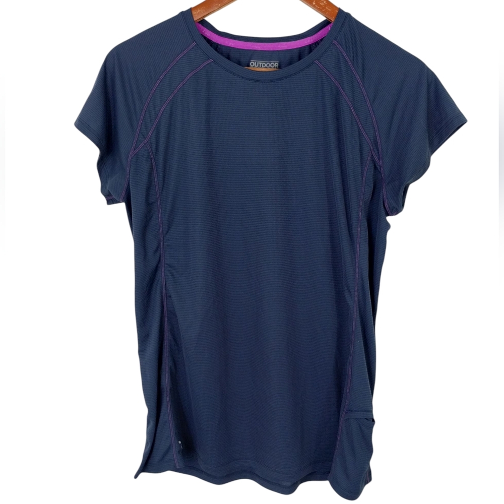 Outdoor Research Echo Short Sleeve Shirt Blue Size Large
